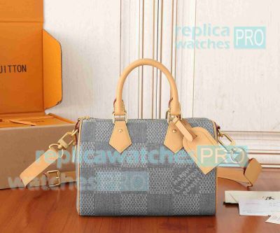 Replica L---V Speedy 25 Bandoulière Handbag N40700 Blue